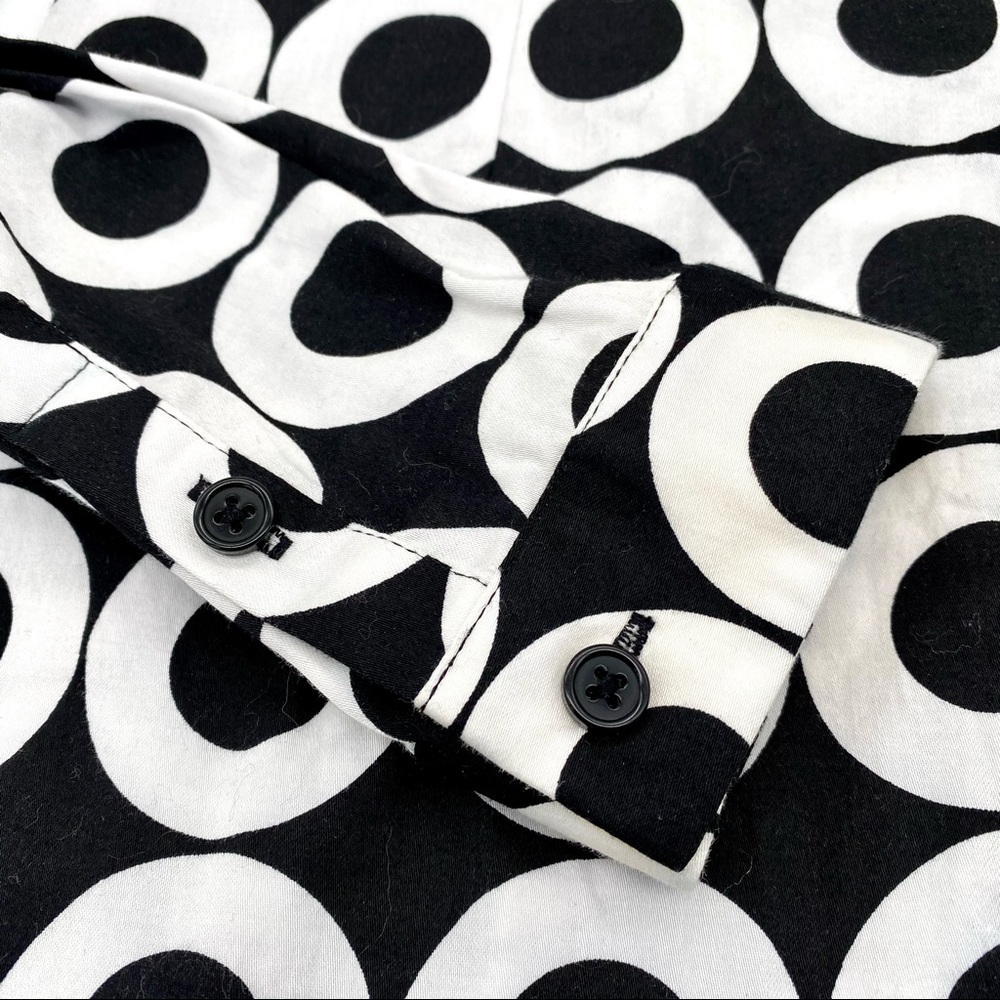 Nwot Ny&Co Abstract-Print Button Down Shirt, Xs - image 8